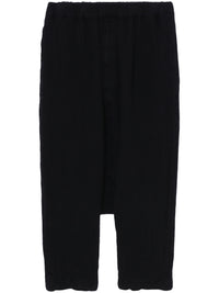 COMME DES GARCONS BLACK Women wool drop crotch trousers