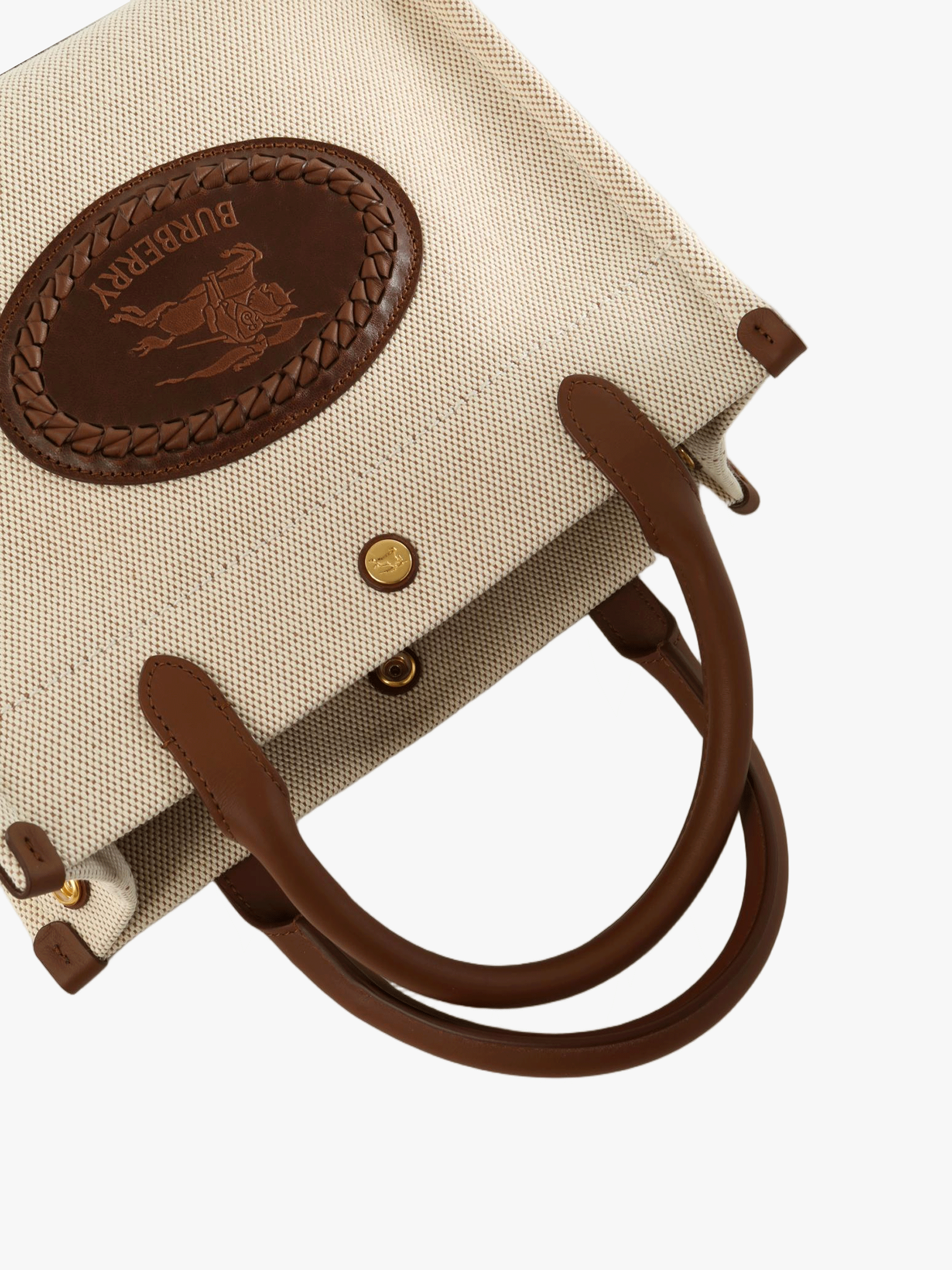 Tan bag, front view