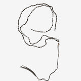 Black necklace, front view