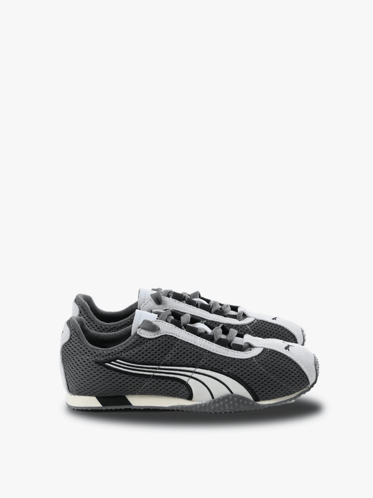 Grey sneakers, side view