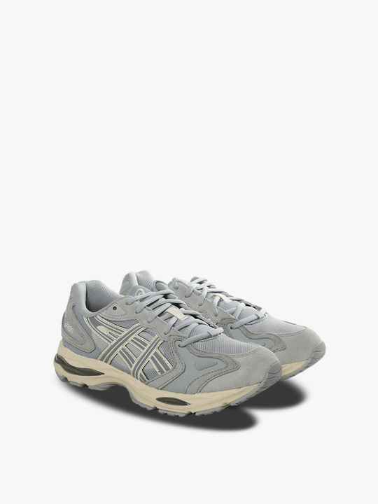 Grey sneakers, side view