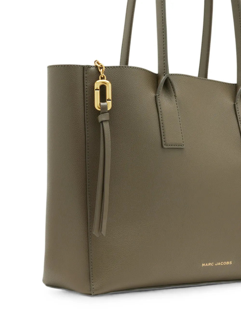 Tan bag, side view