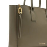 Tan bag, side view