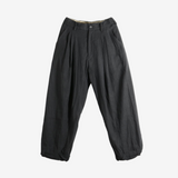 ZIGGY CHEN - Men Wide-Leg Trousers With Pull Tabs Pants
