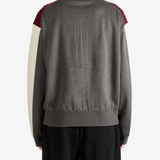Grey knitwear, full body view