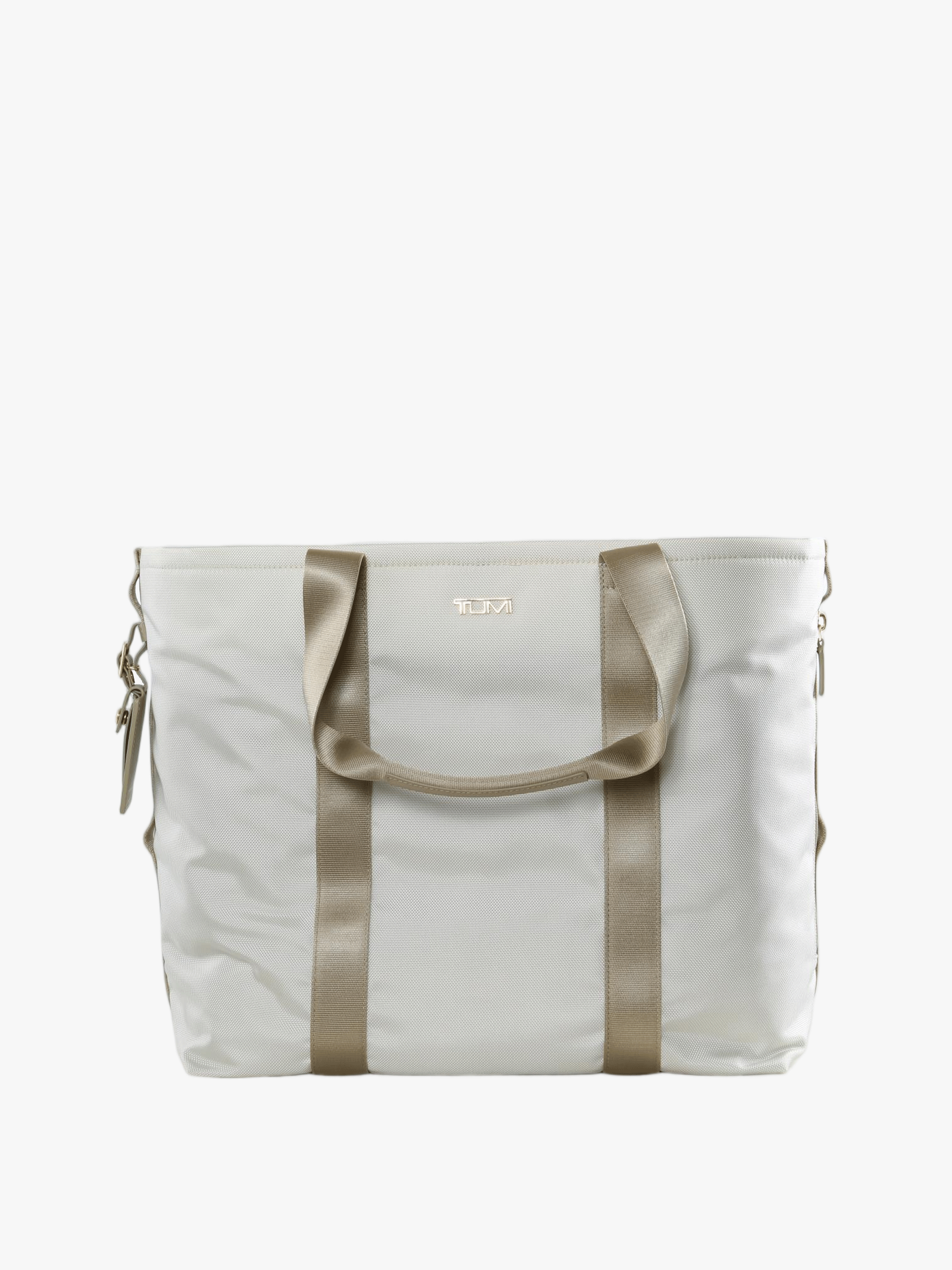 Tan bag, front view