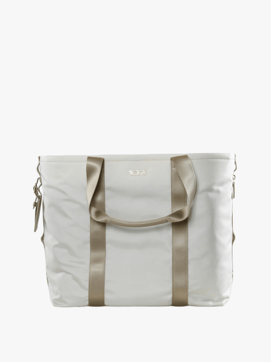 Tan bag, front view