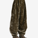 Green pants, front view