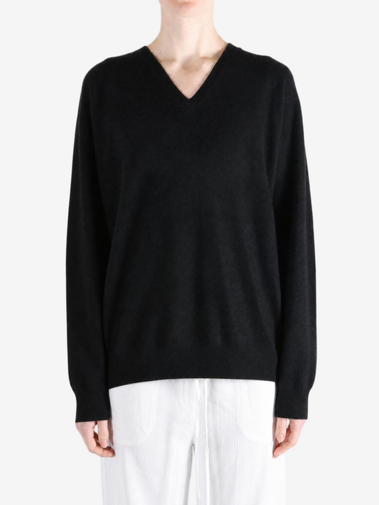 Black hoodie, full body view