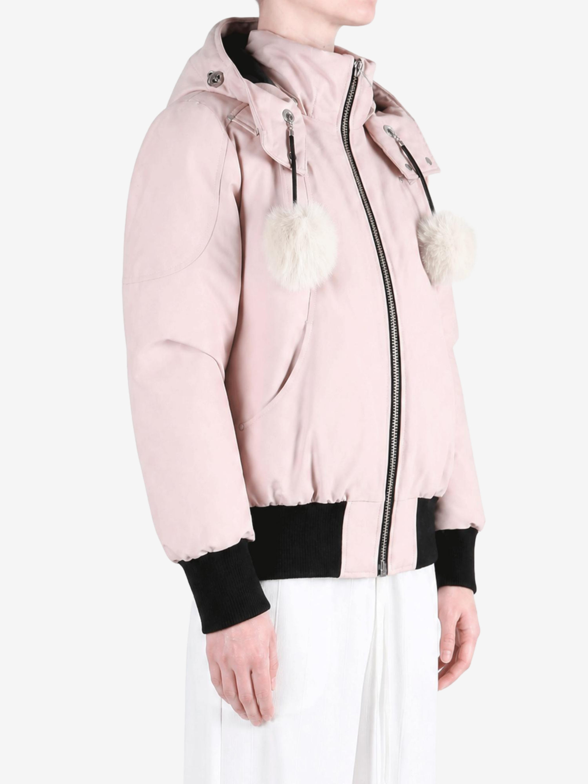 Pink jacket, front view