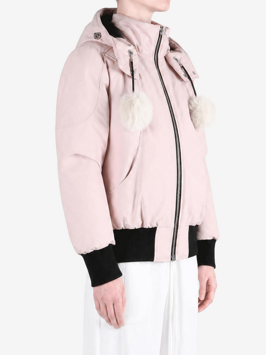 Pink jacket, front view