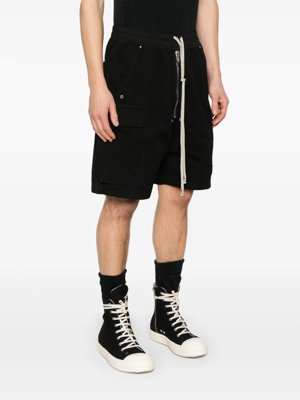 RICK OWENS DRKSHDW - Men Cotton Cargobela Shorts