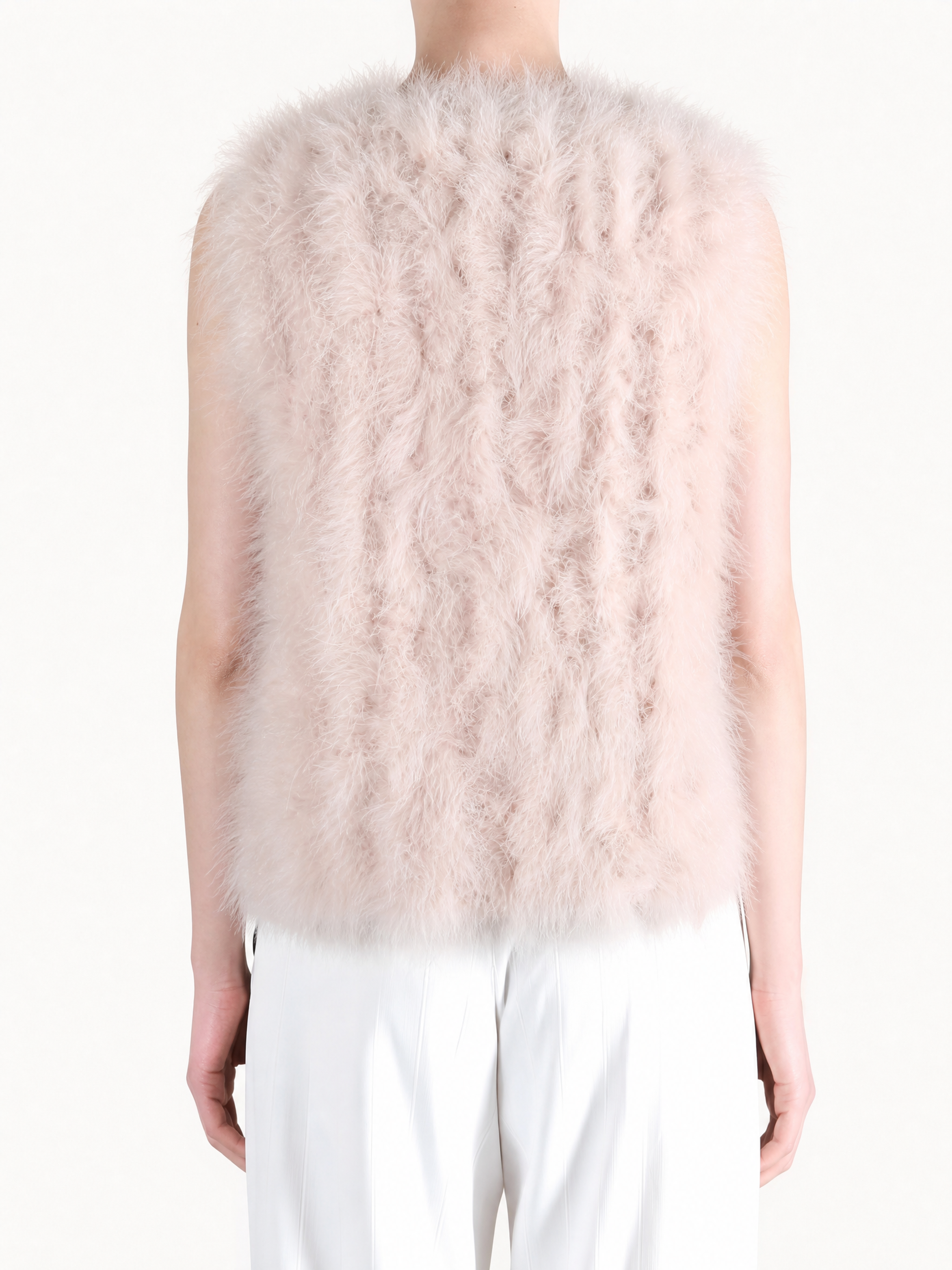 Pink jacket, full body view
