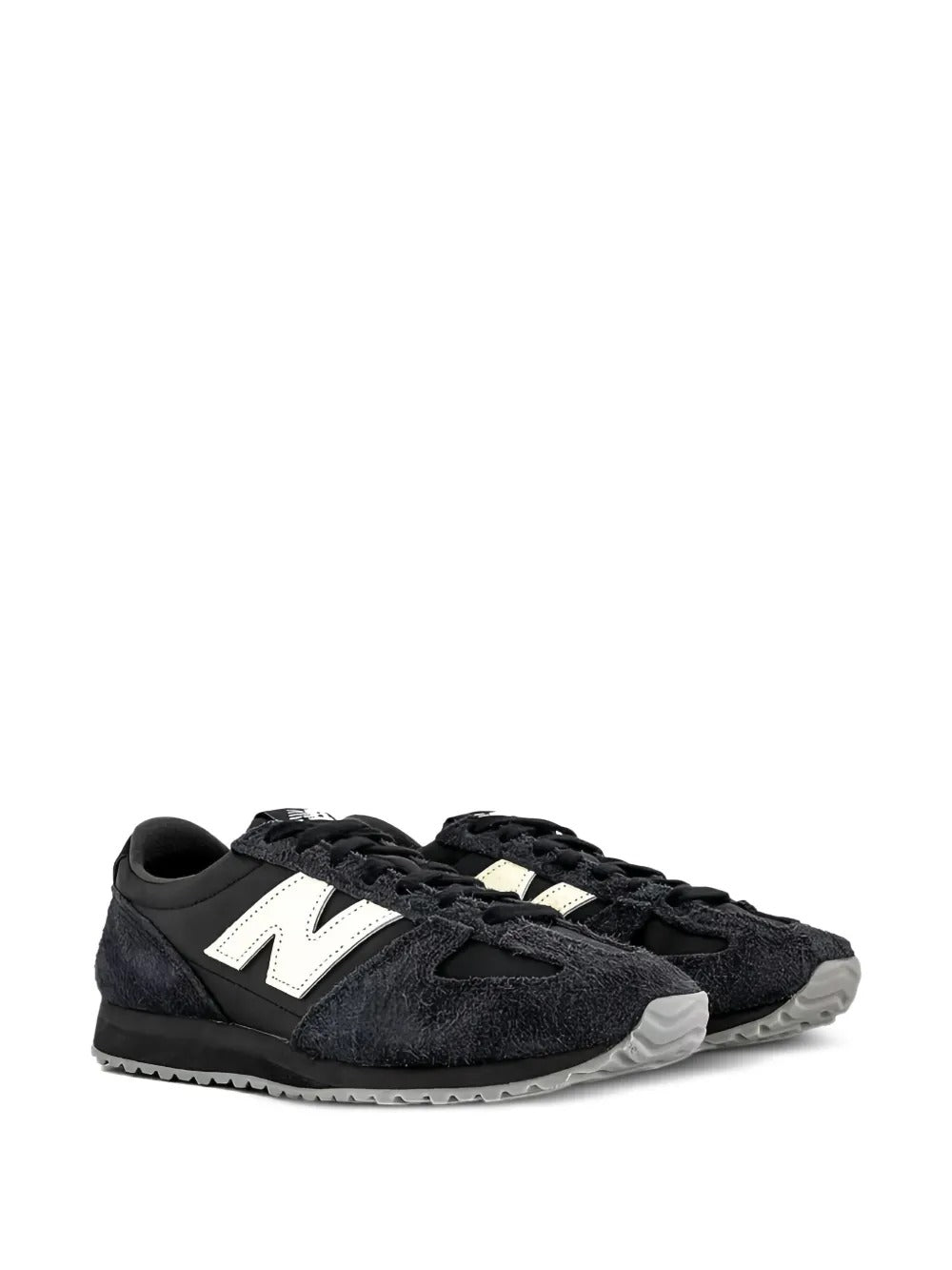 Black sneaker, front view