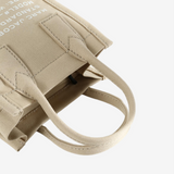 Tan bag, side view