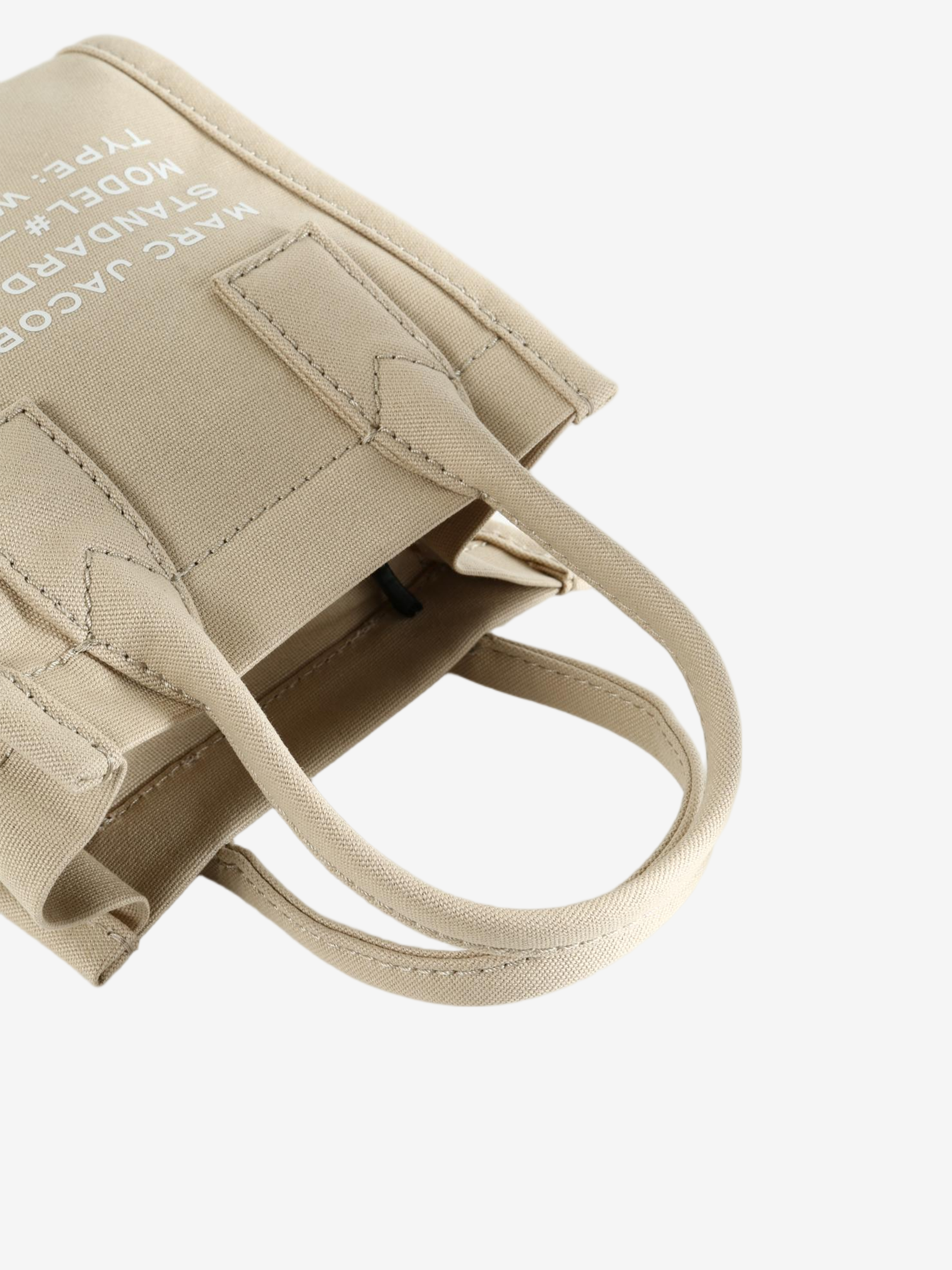 Tan bag, side view