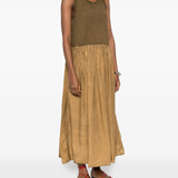 Brown dress,full body view