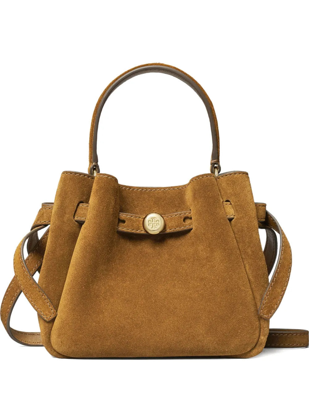 Tan bag, front view