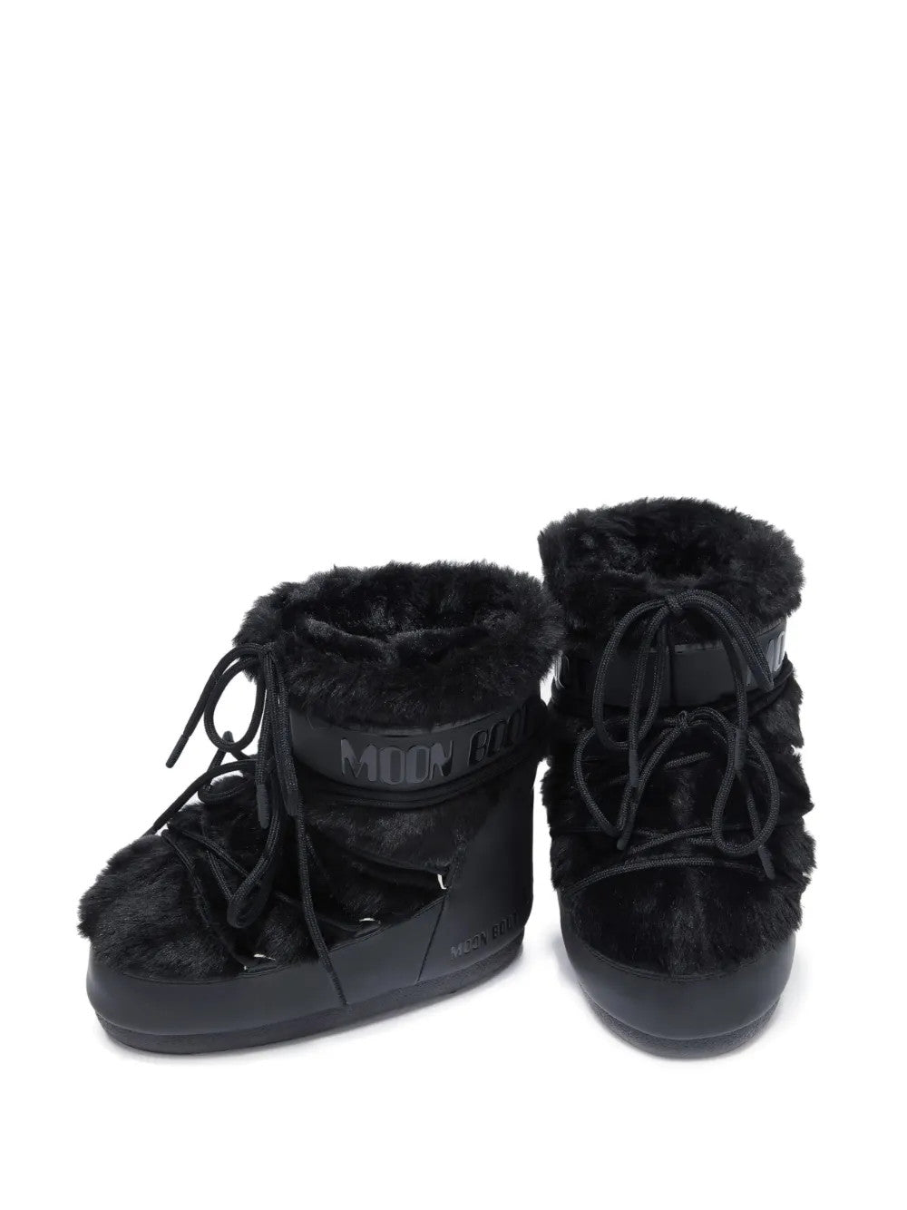 Black boots, front view