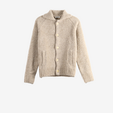Tan knitwear, front view