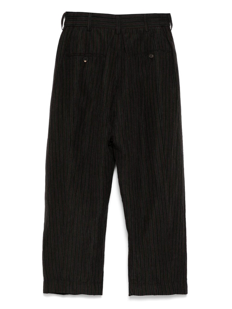 ZIGGY CHEN - Men Drop Crotch Wide Leg Trousers