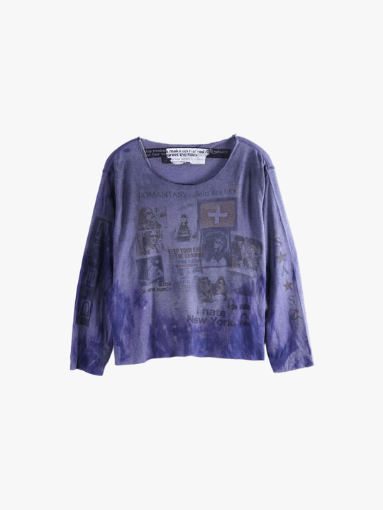 Purple top ,front view