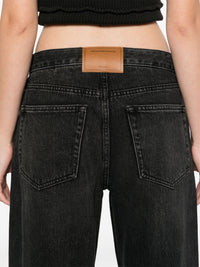 ALEXANDER WANG - Women Slit Hem Jean Prestyle Hotfix Mesh Undie