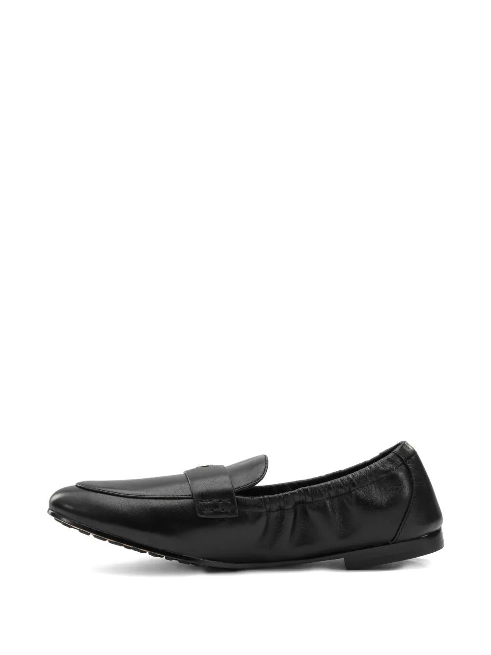 Black loafer, front view