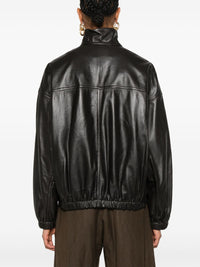 LEMAIRE - Women Stand Collar Leather Blouson