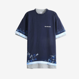 Navy t-shirt, front view