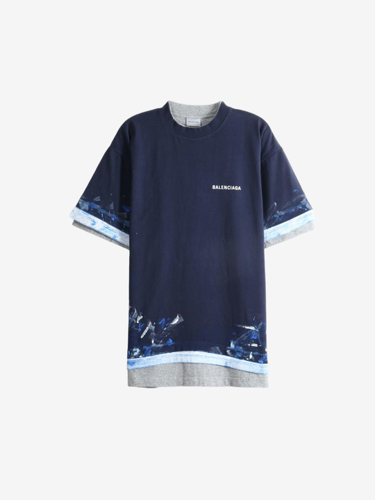 Navy t-shirt, front view