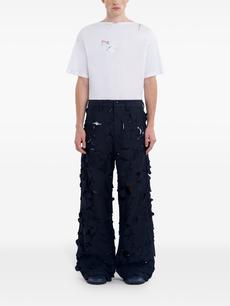 MARNI - Men Circle Laser Cut Trousers