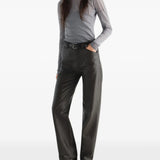 Grey top, full body view
