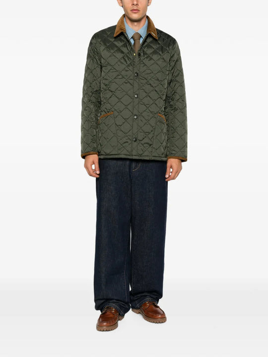 Green jacket, full body view