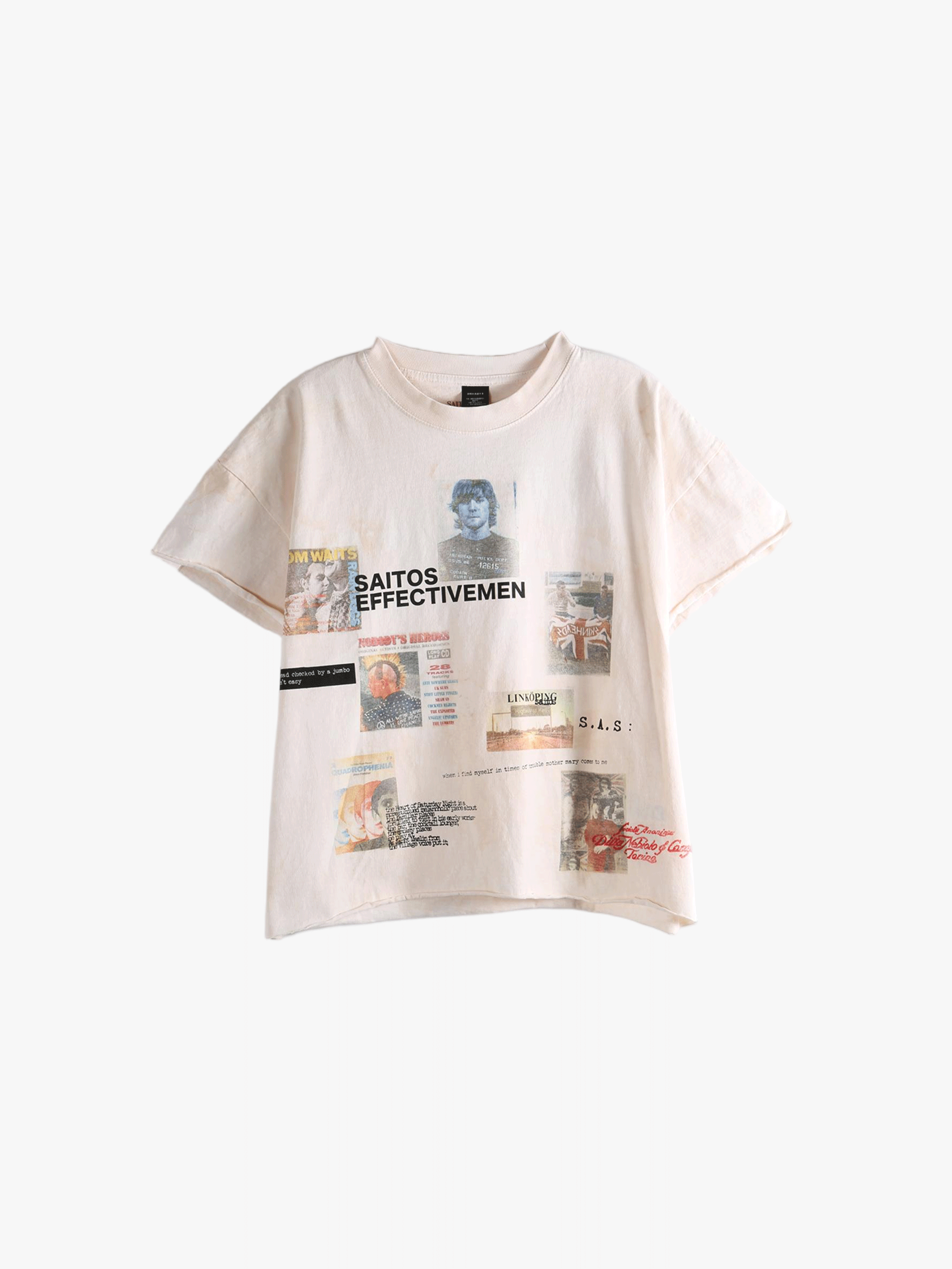 White tee, fron view