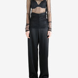 Black top, full body view