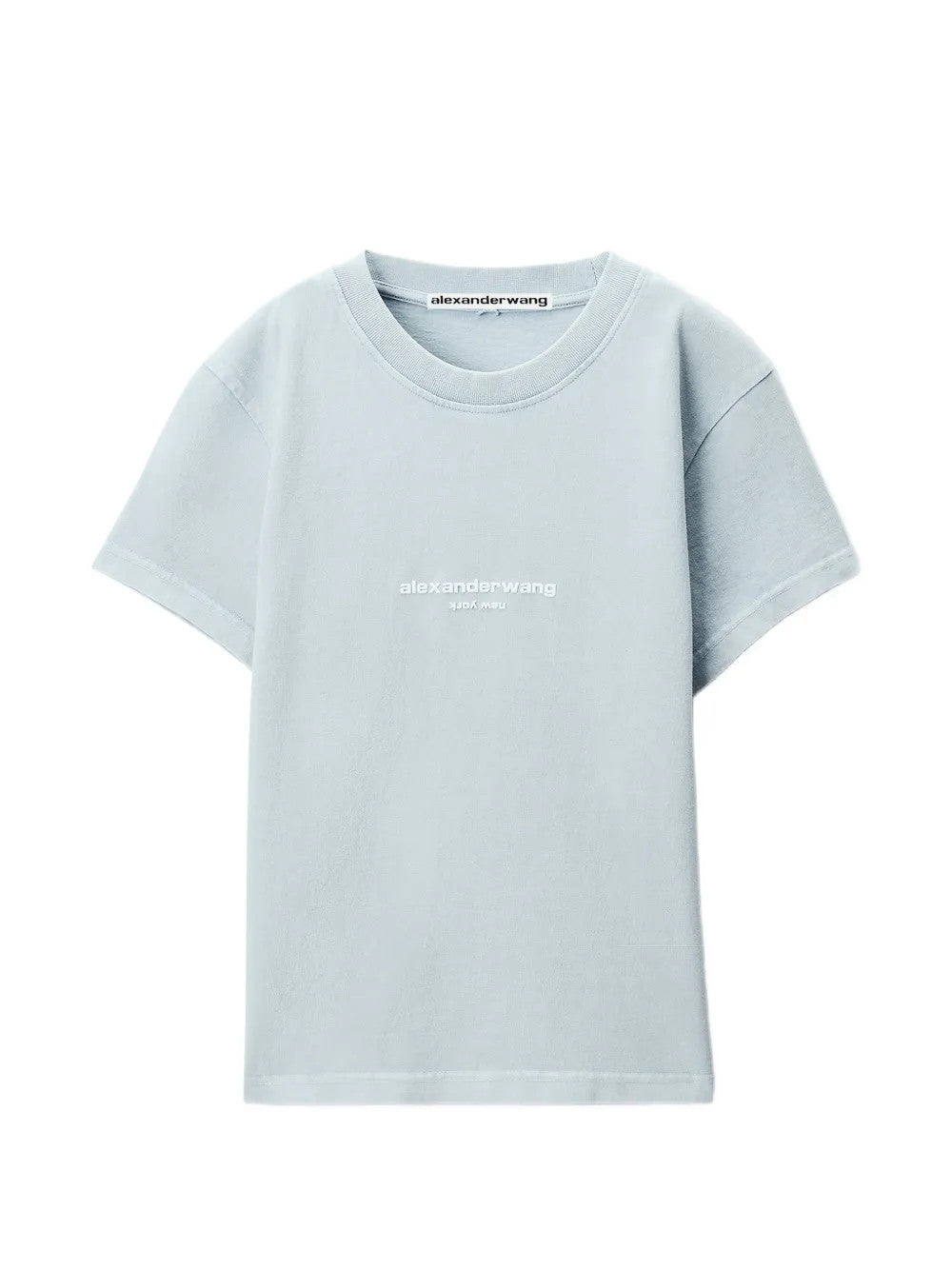 Blue t-shirt, front view