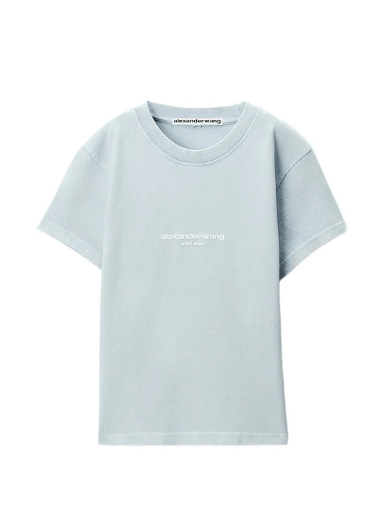 Blue t-shirt, front view