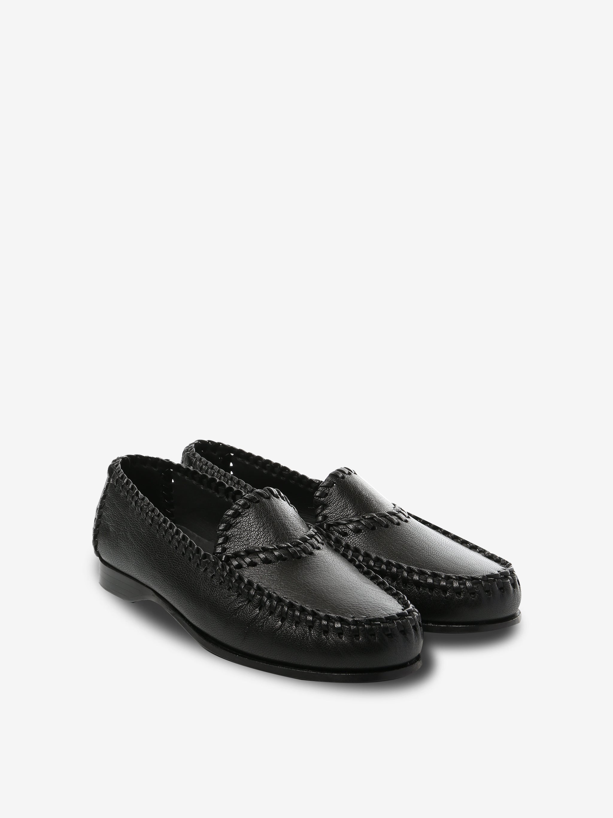 Black loafer, side view