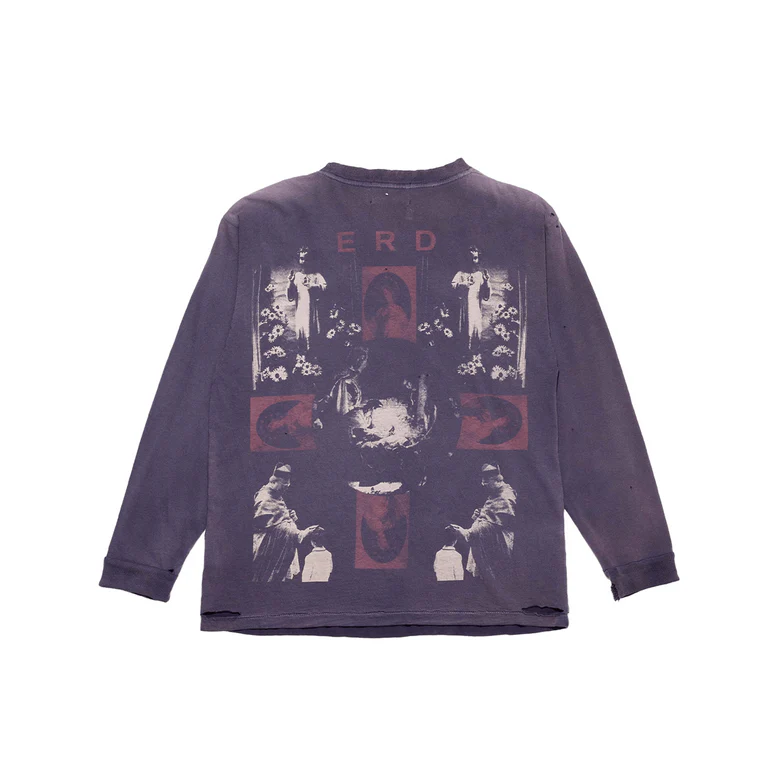 Navy t-shirt, front view