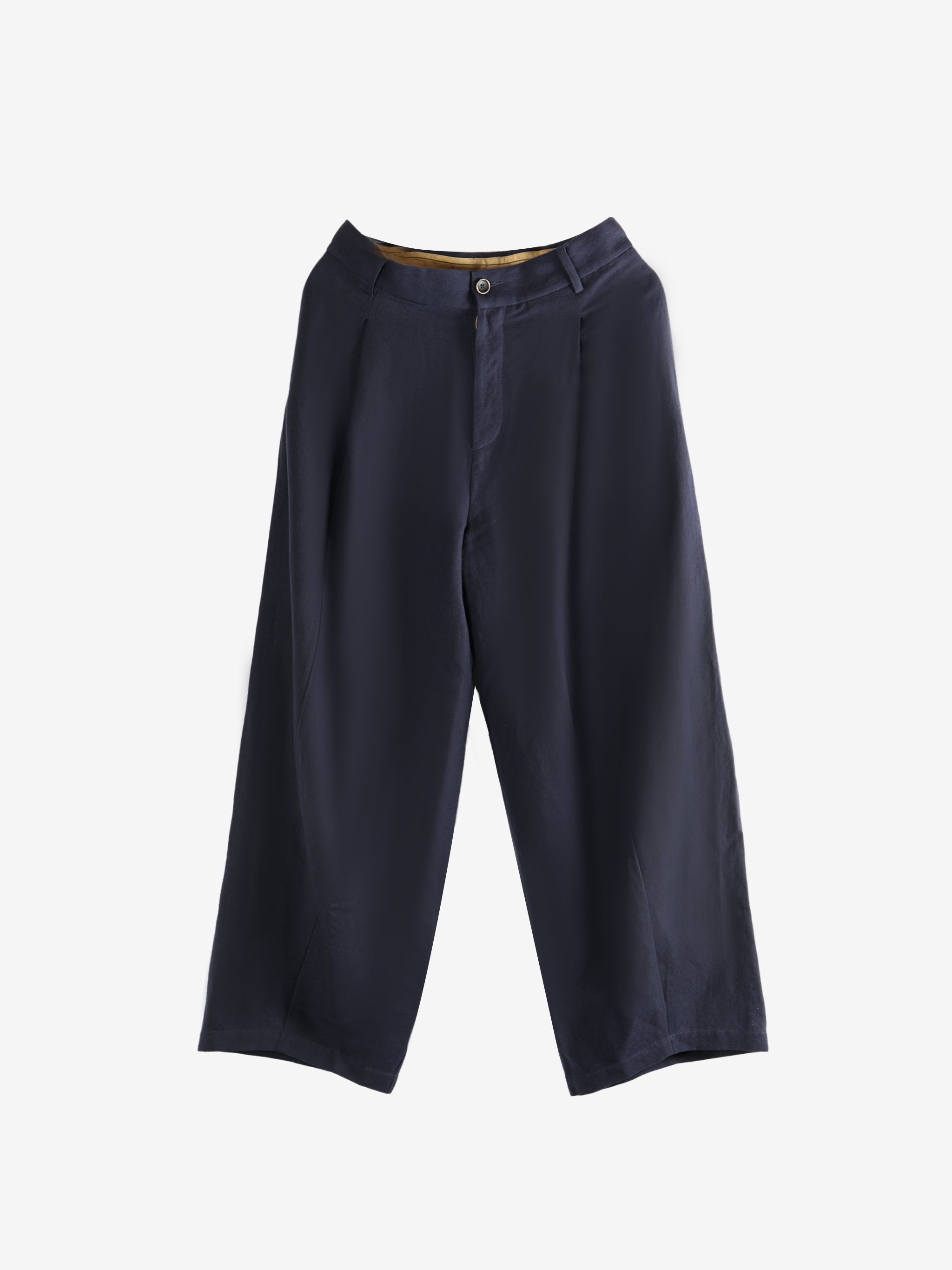 Navy pants, front view