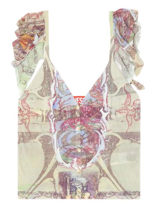 Brown knitwear, front view