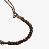 Brown accessories, front view