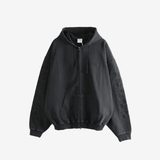 black sweats-hoodies,front view