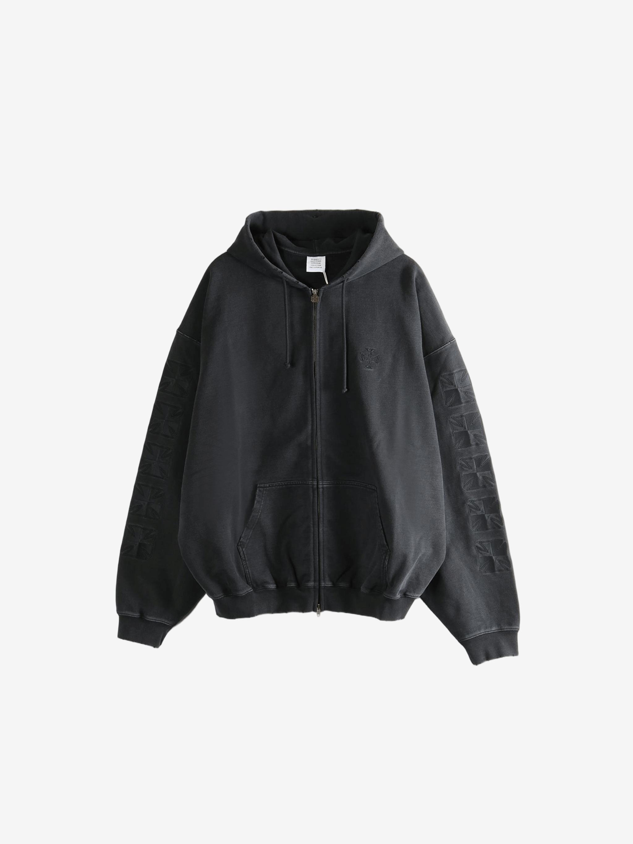 black sweats-hoodies,front view