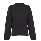 Navy knitwear, front view