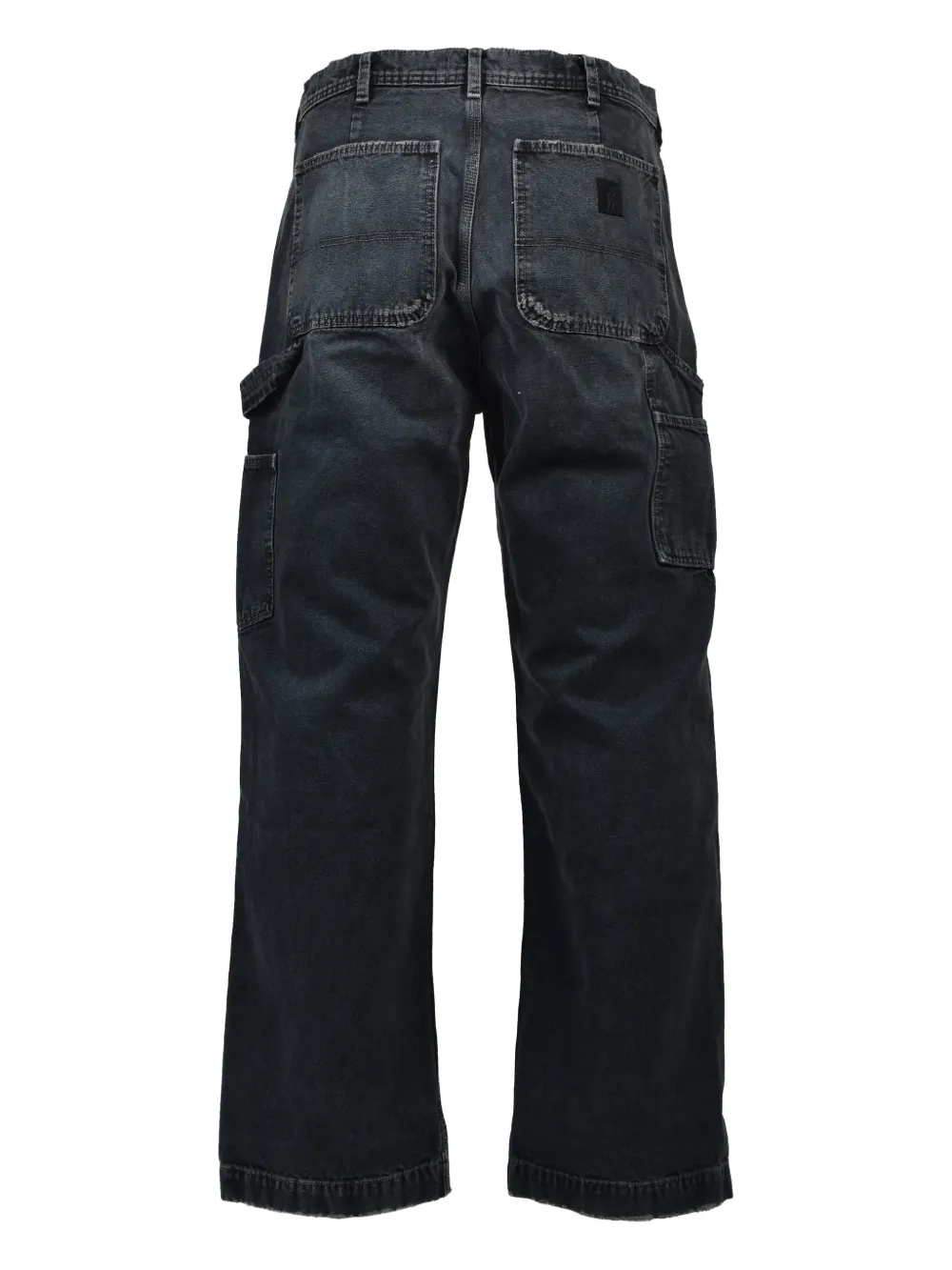 black pants, back view