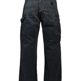 black pants, back view