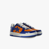 Navy shoes, front view