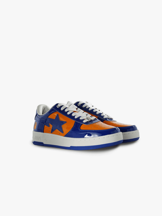 Navy shoes, front view